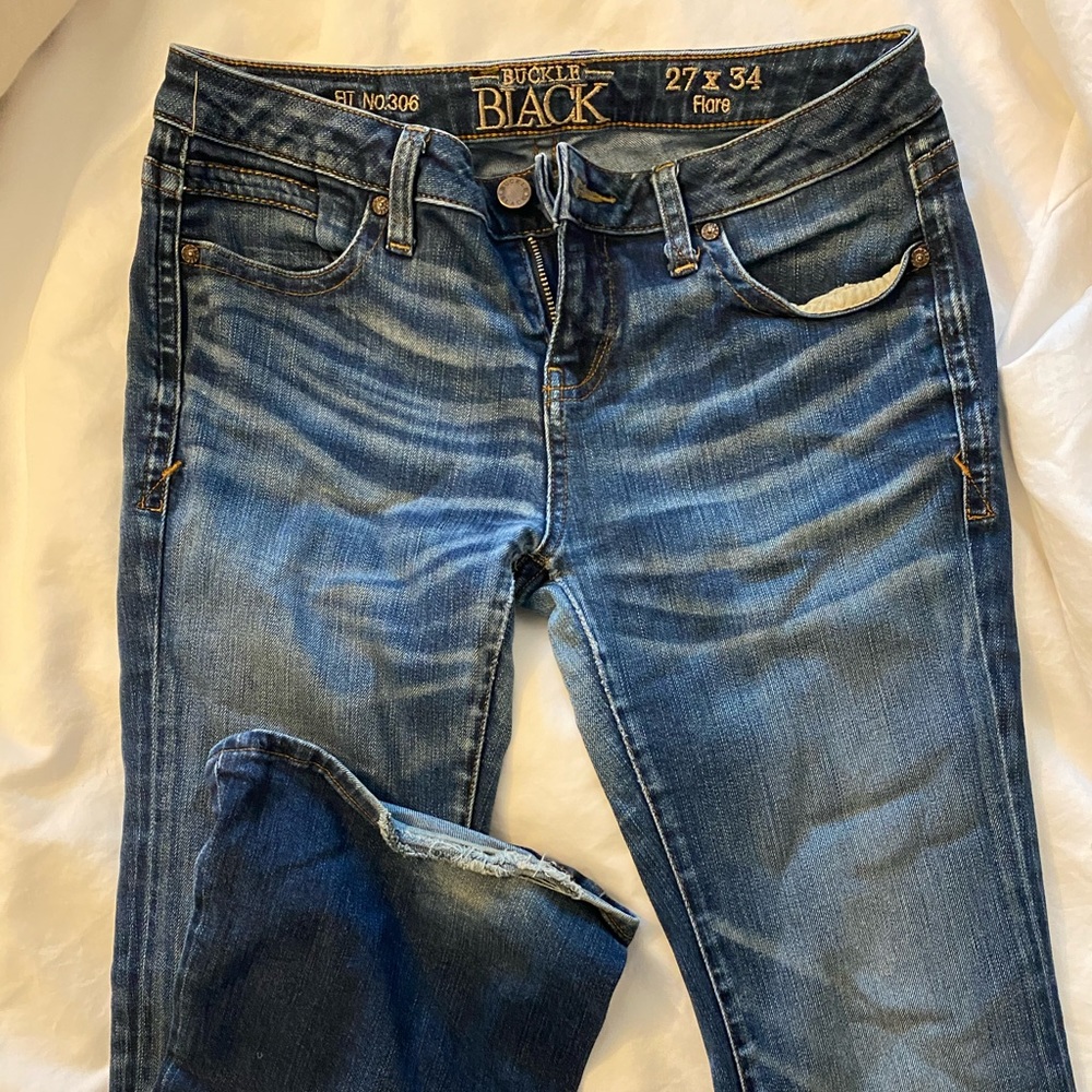 Buckle Black Jeans